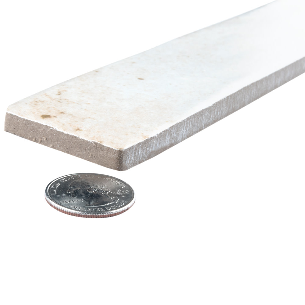 Phoenix Ivory 1-7/8 in. x 17-3/4 in. Porcelain Floor and Wall Tile