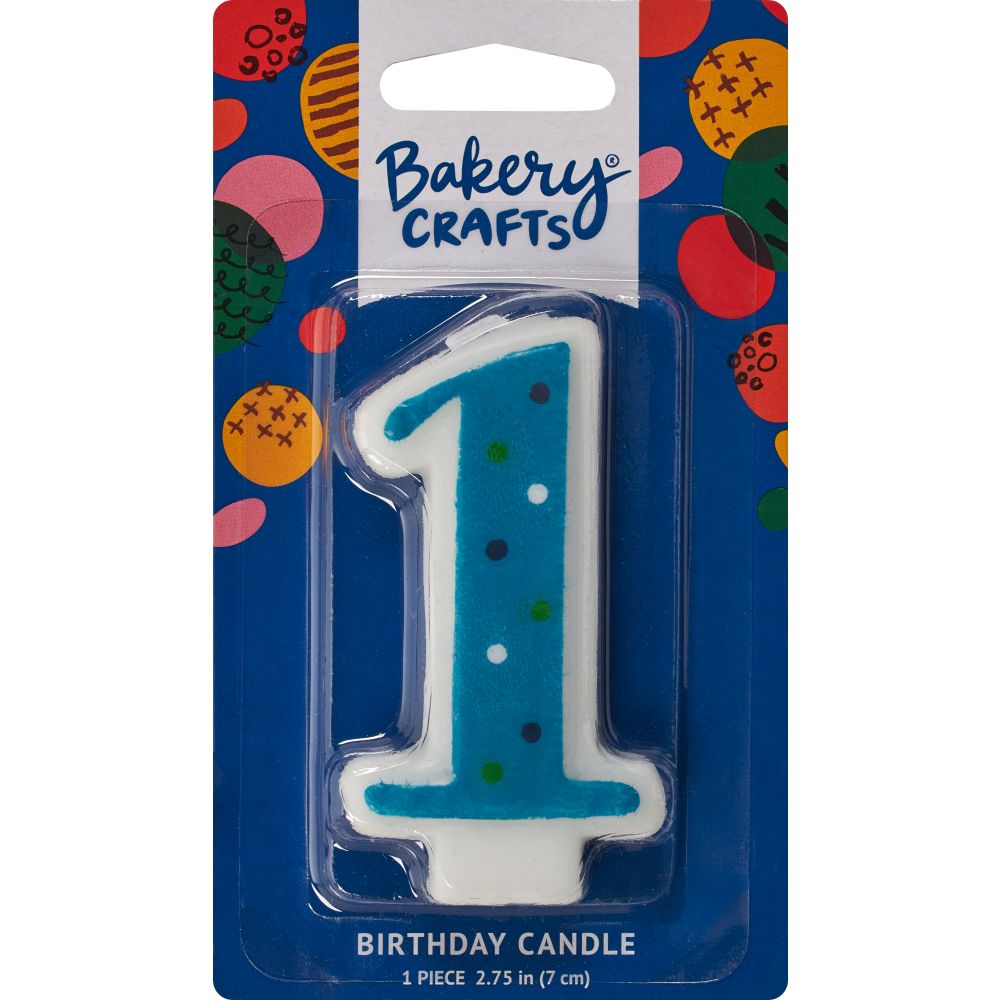 Image Cake First Birthday Blue Dots