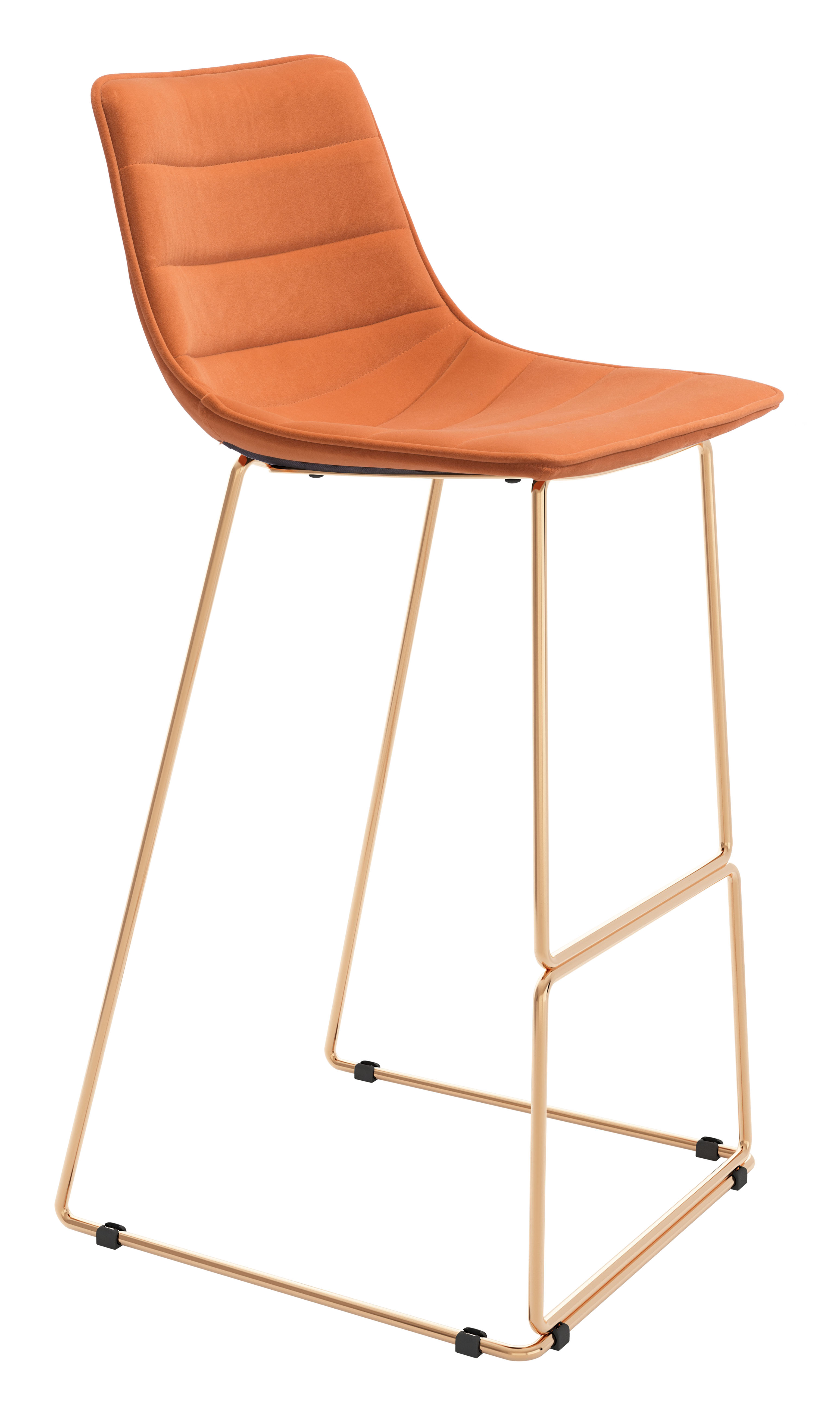 Adele Barstool (Set of 2) Orange & Gold product image