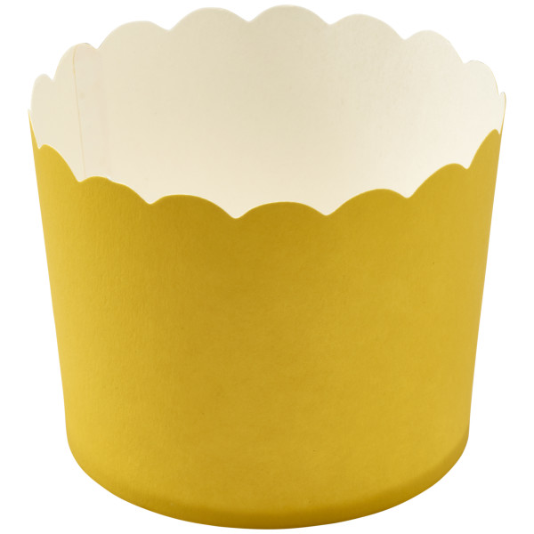 Yellow Scalloped Baking Cups
