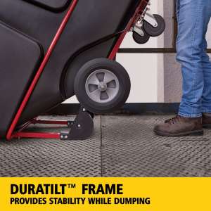 RUB1315BK, Rubbermaid Commercial, BRUTE Standard Duty, Rotomolded Tilt Truck, Standard Duty, 1 Cubic Yard, Black