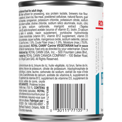 Royal Canin Veterinary Diet Canine Vegetarian Canned Dog Food