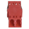 LazrSPEED® OptiSPEED® TeraSPEED®  LC Duplex Keyed Adapter Red Single Pack