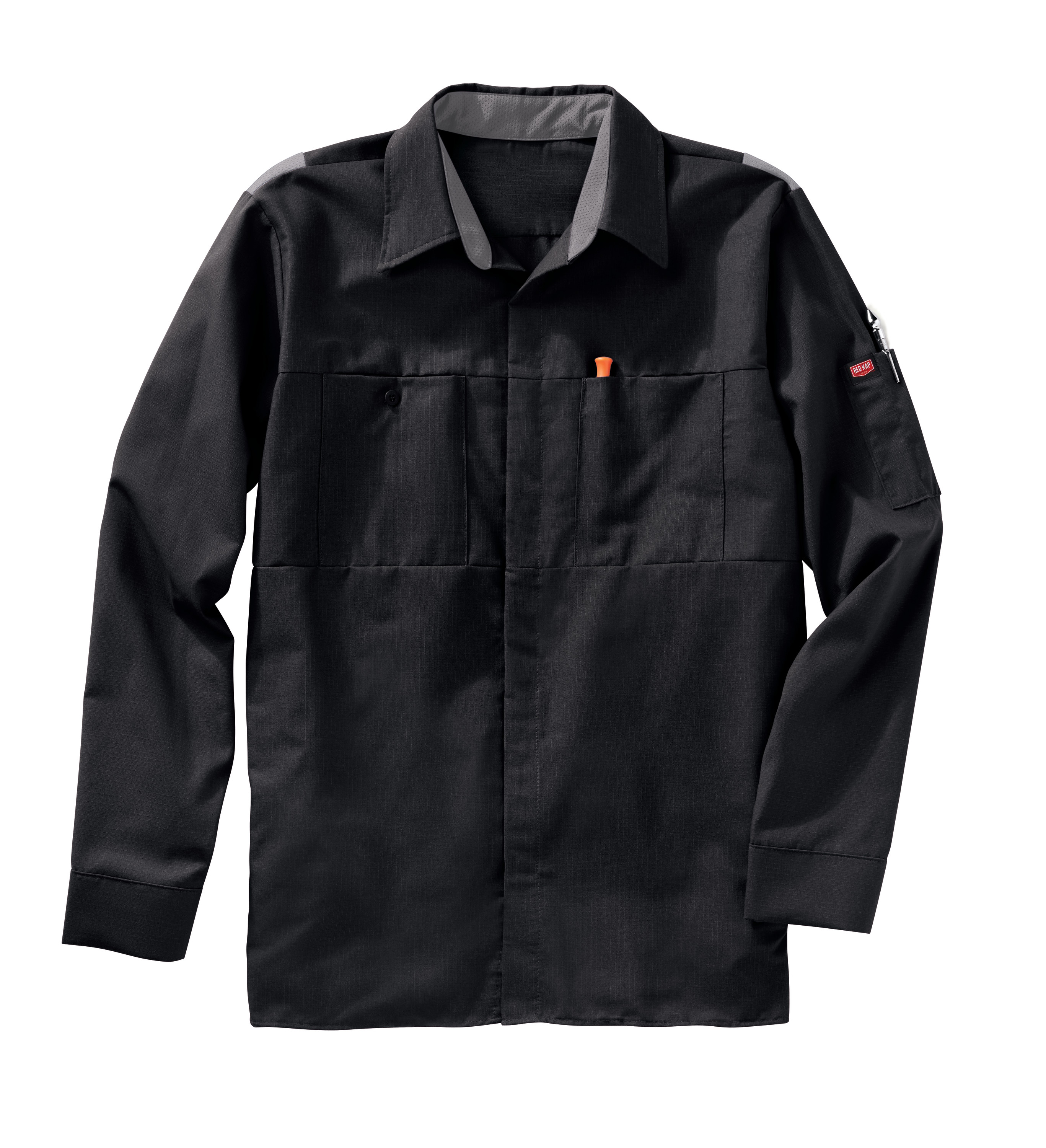 Red Kap Men's Long Sleeve Performance Plus Shop Shirt with OilBlok Technology - Picture 8 of 33