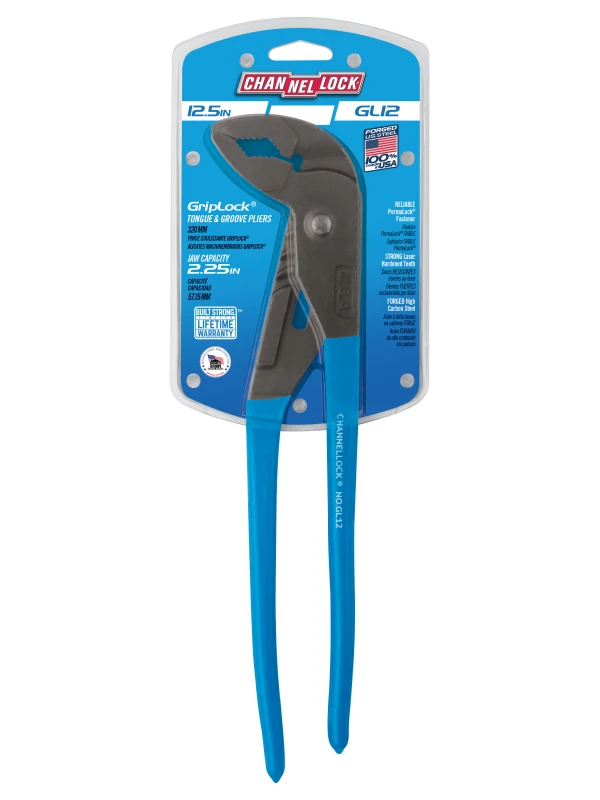 GL12 12.5-inch GRIPLOCK Tongue & Groove Pliers