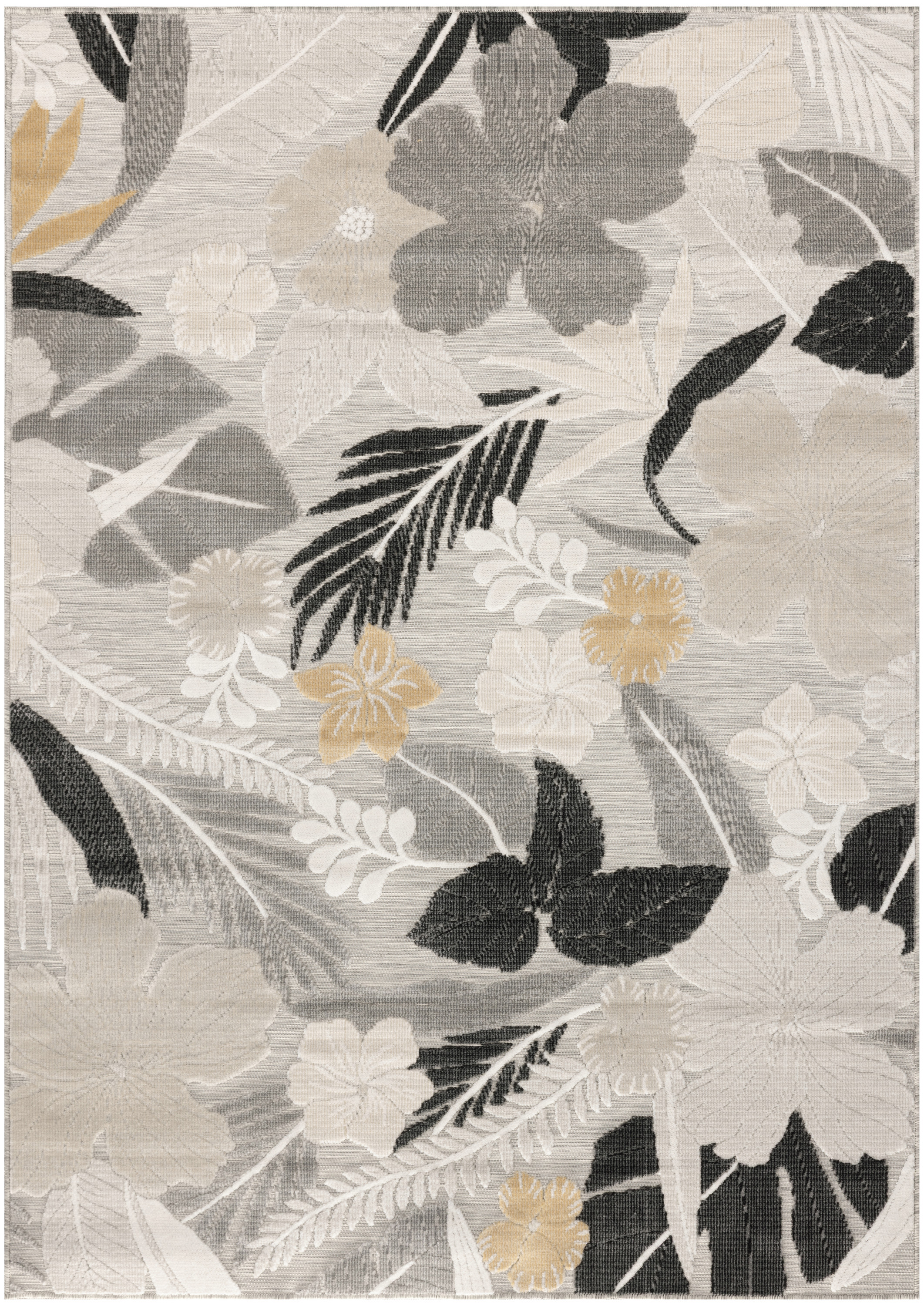 Nourison Suncoast 5'3" x 7'3" Grey Tropical Rug