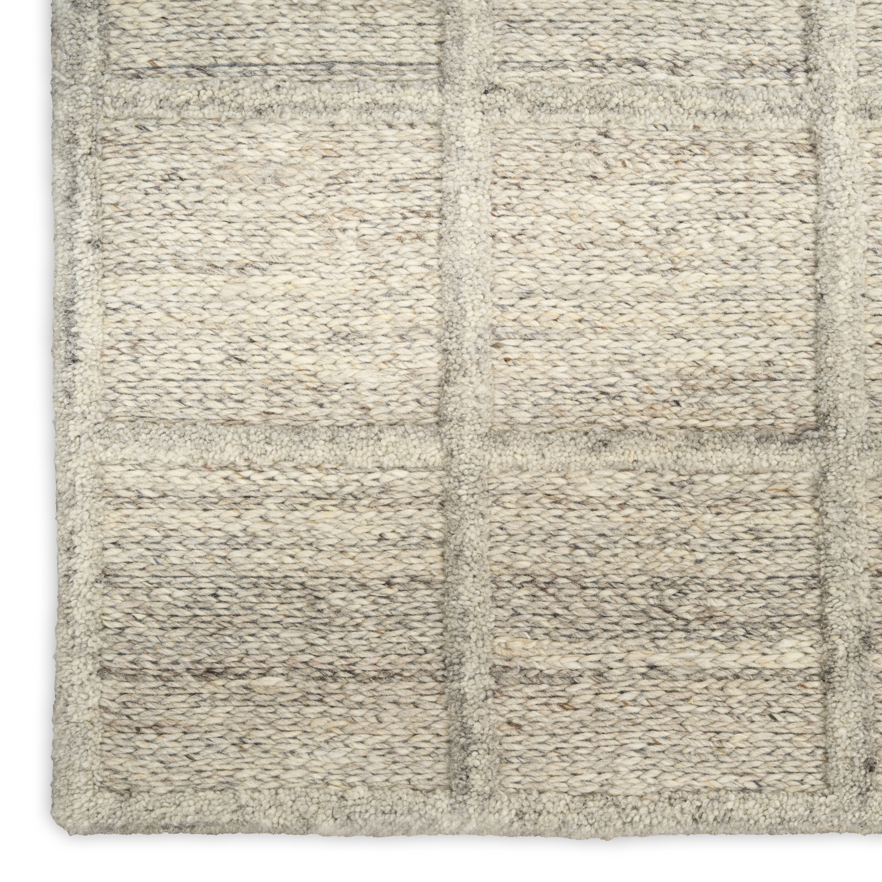 DKNY Pure Framework 8'6" x 11'6" Silver Modern Indoor Rug