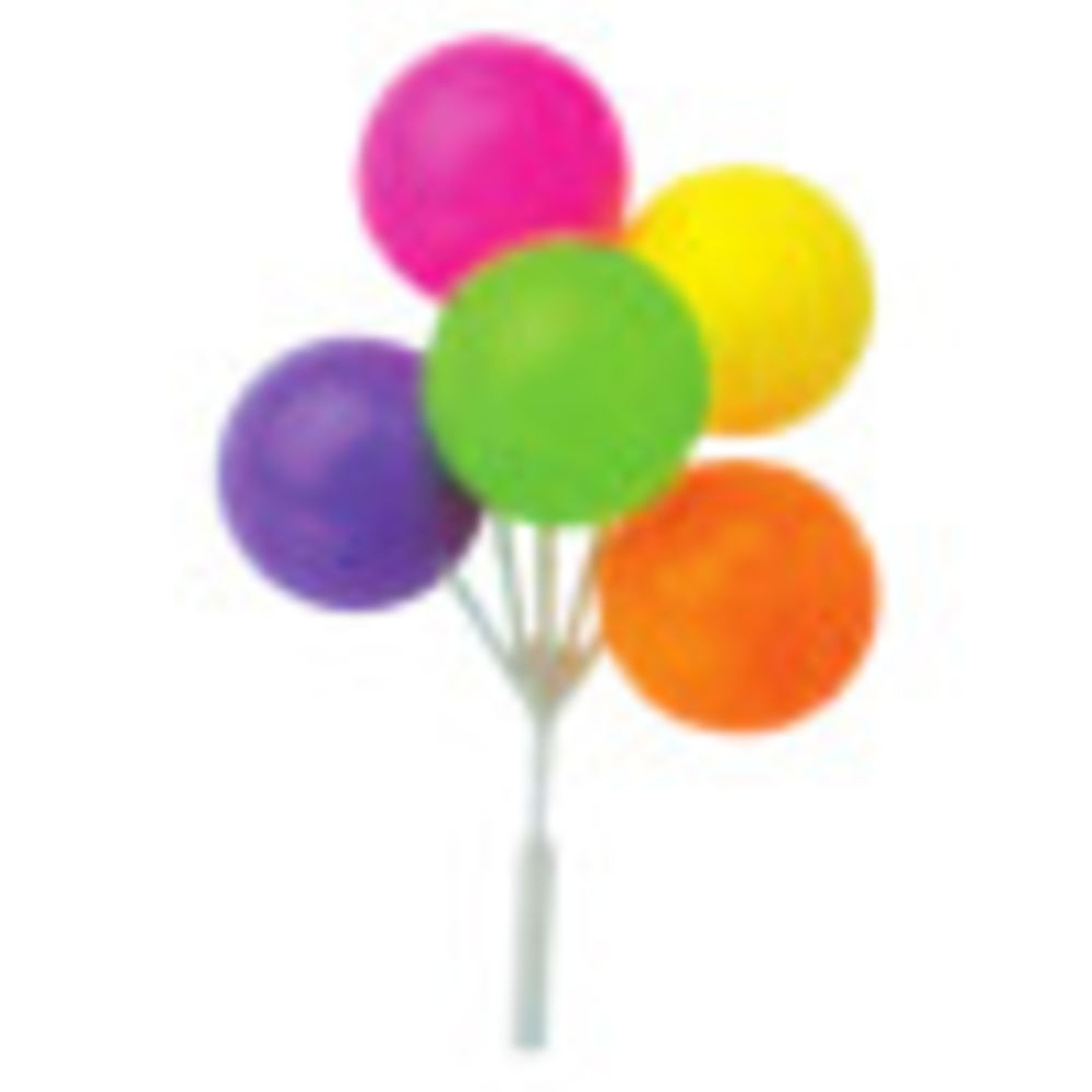 Image Cake Neon Balloon Cluster