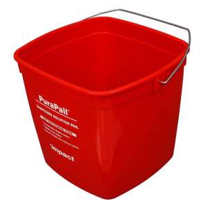 Impact, PuraPail, "Sanitzing", 6qt, Pail, Red