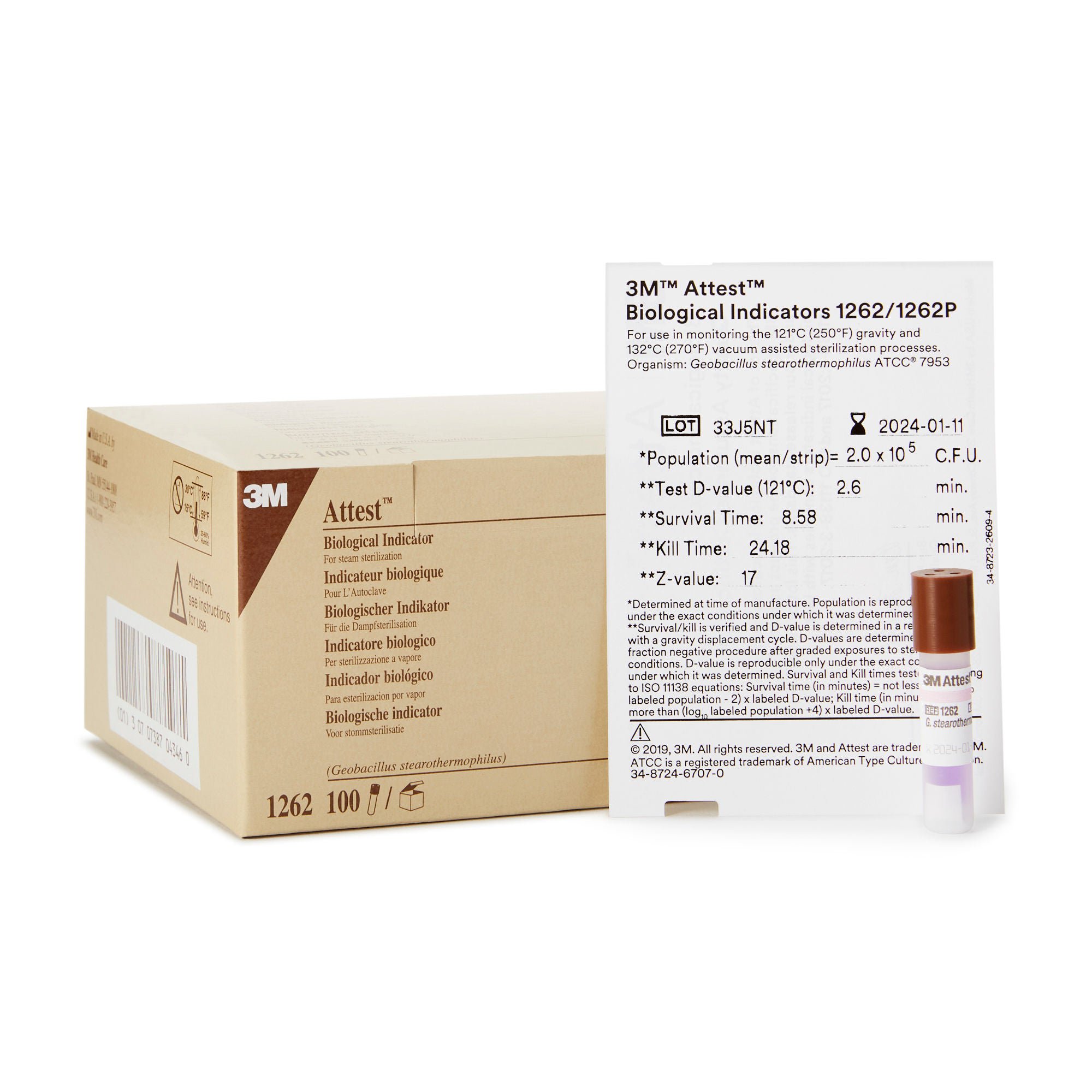 3M™ Attest™ 48-Hour Biological Indicator Vial for Steam Sterilization