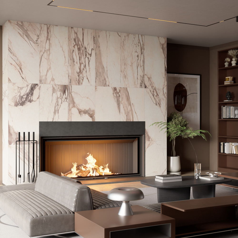 Reve Rose 23-1/2 in. x 47-1/8 in. Porcelain Floor and Wall Tile