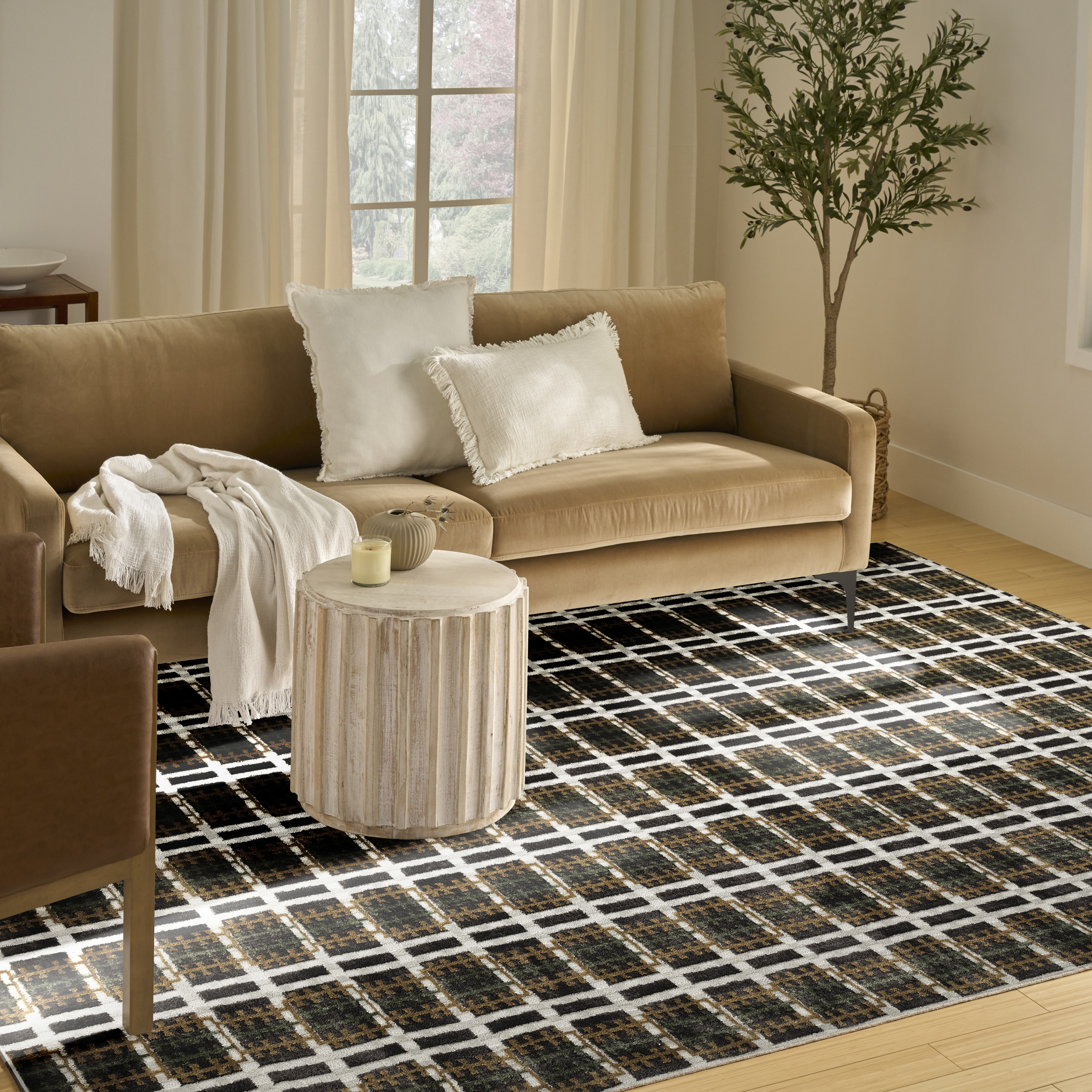 Nourison Nordic 8' x 10' Charcoal Multicolor Modern Indoor Rug