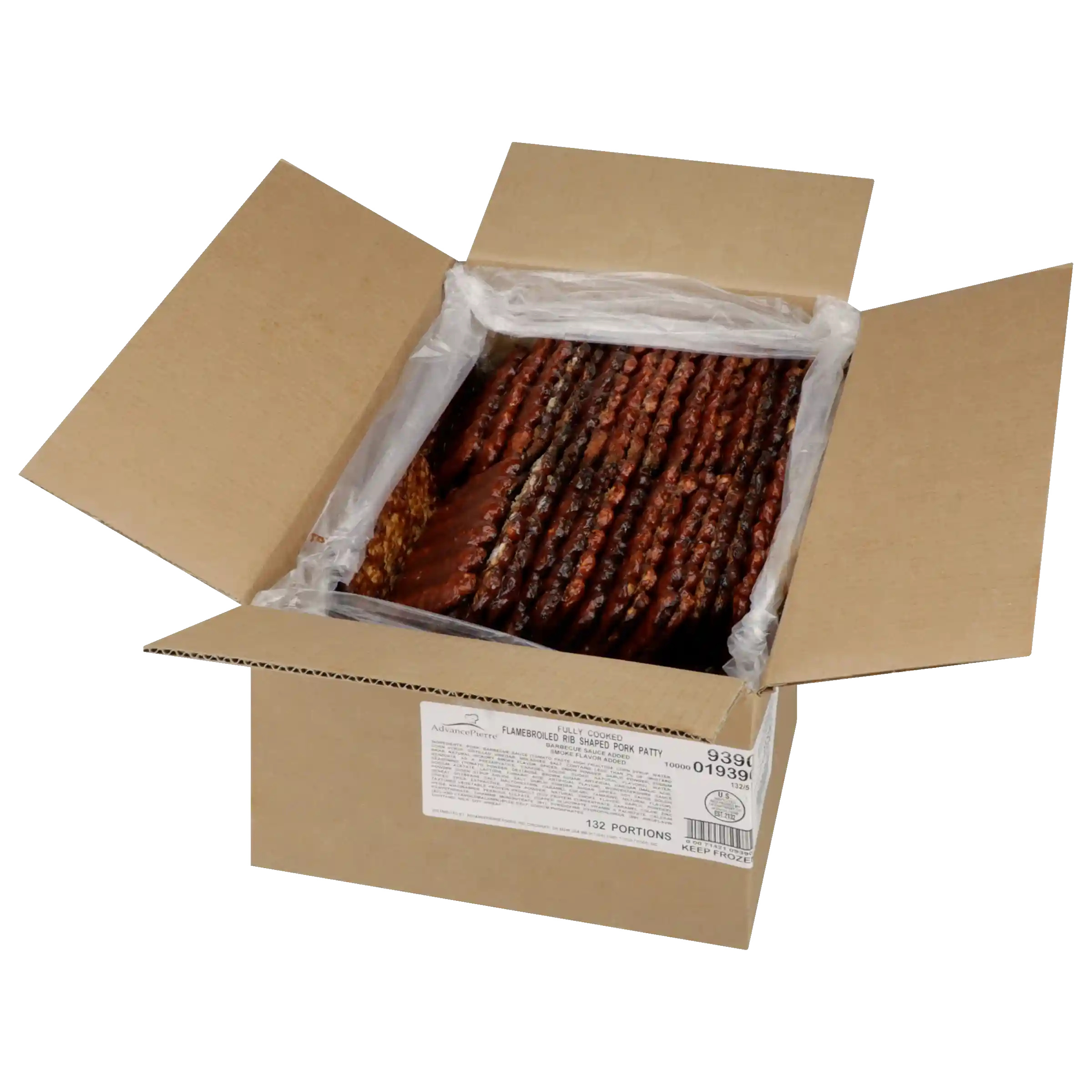 AdvancePierre® Fully Cooked, Flamebroiled, Rib Shaped Pork Patty_image_4