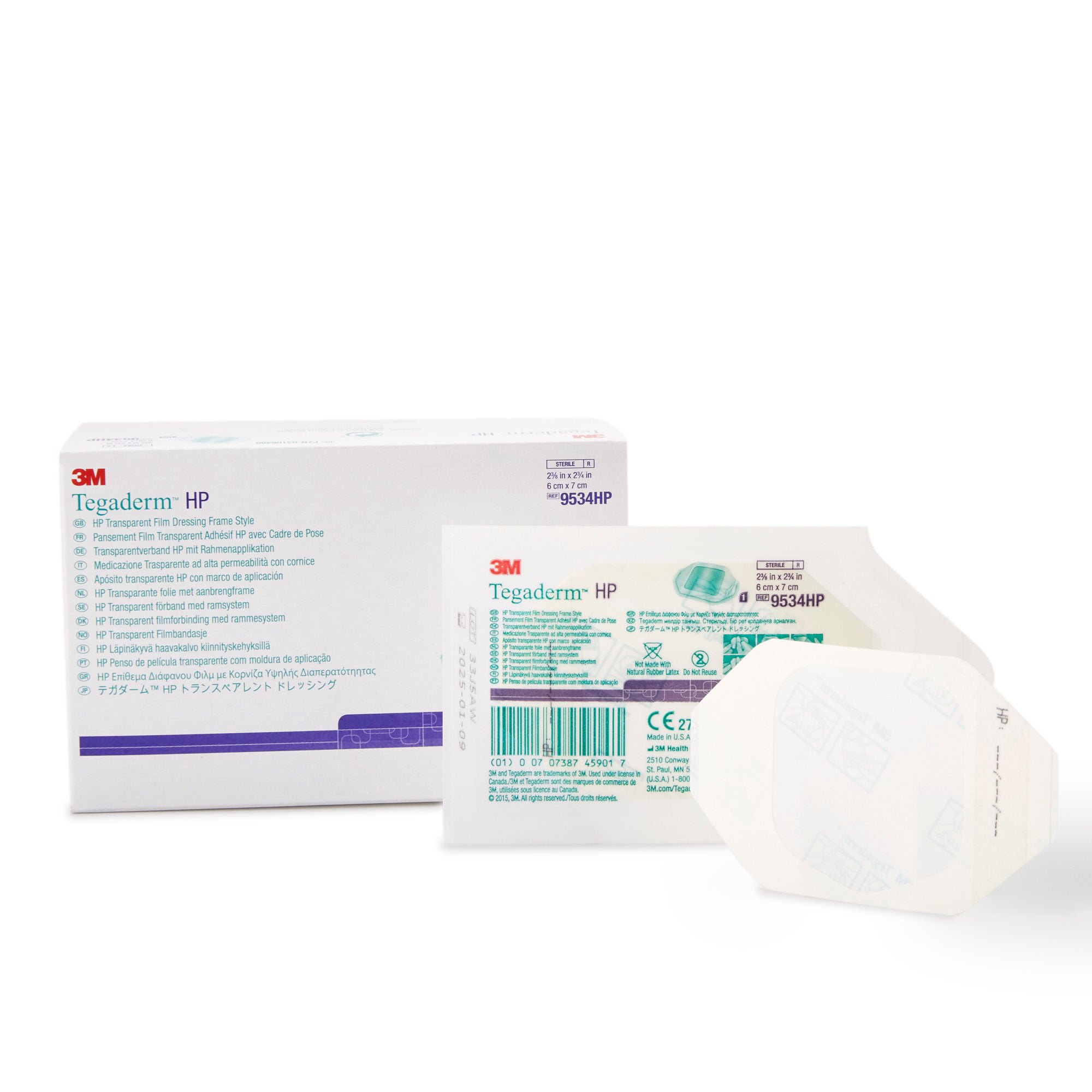 3M™ Tegaderm™ HP Transparent Film Dressing, 2-3/8 x 2-3/4 Inch
