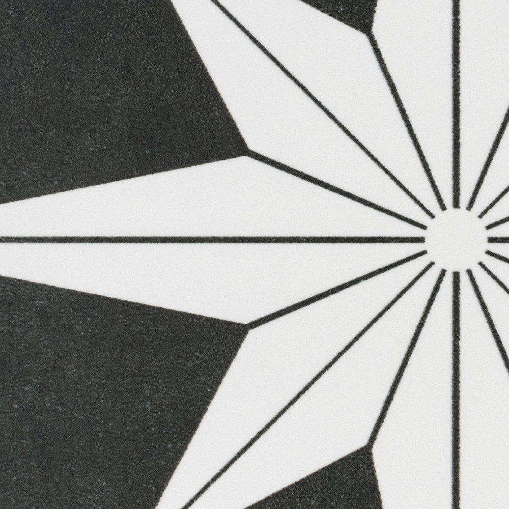 Stella Night 9-3/4 in. x 9-3/4 in. Porcelain Floor and Wall Tile