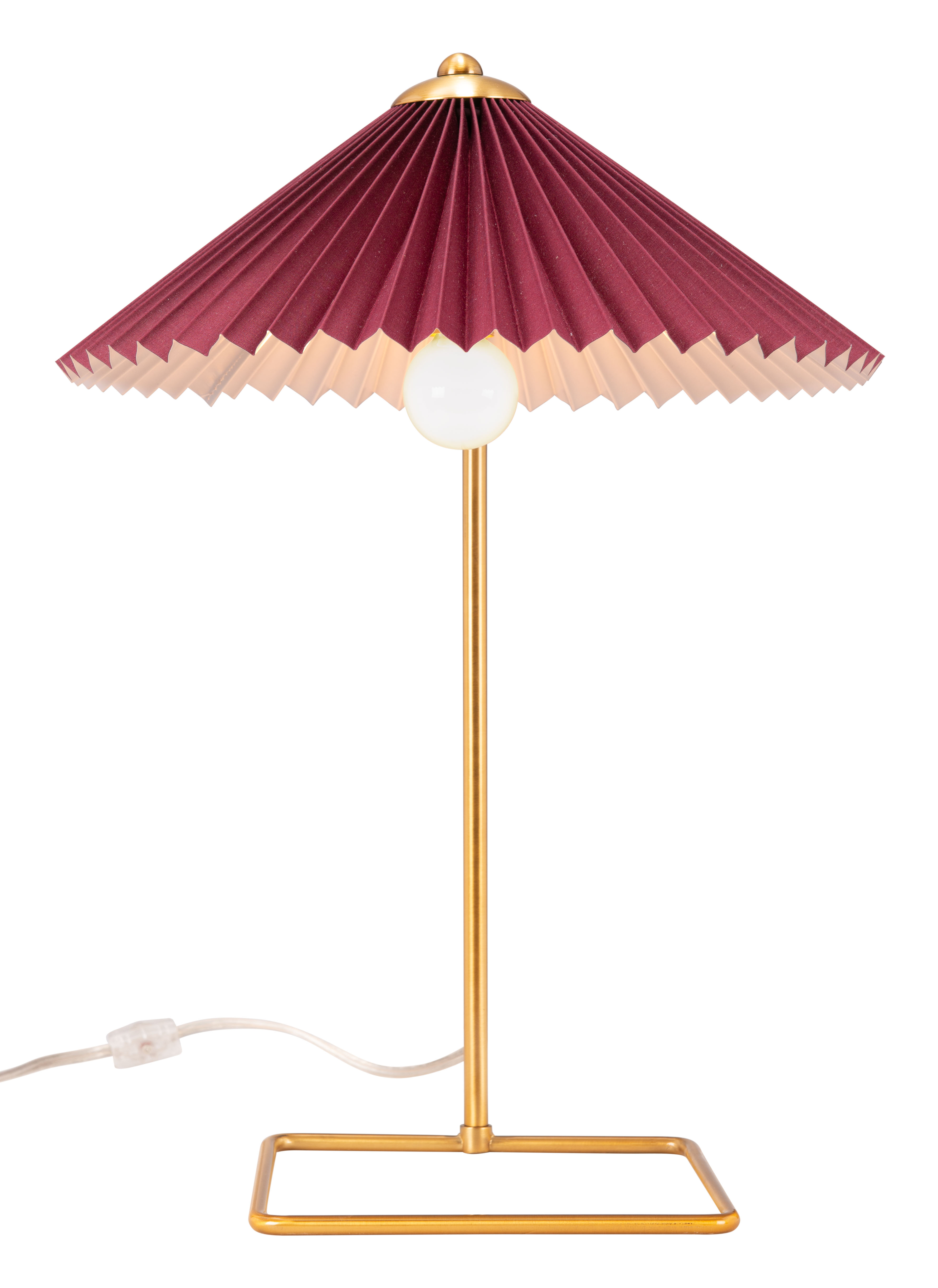 Charo Table Lamp Red & Gold product image