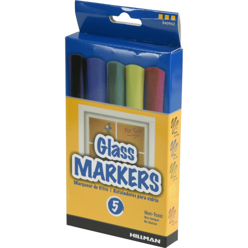 5 Pack Glass Markers Pens & Markers Accessories Letters, Numbers