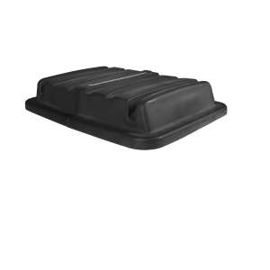 Rubbermaid Commercial, Cube Truck Lid, 20 Cubic Foot, Black