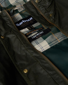 Hollies Waxed Jacket Archive Olive/Ancient Tartan
