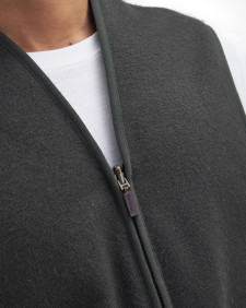 Gilet/fodera in pile caldo con cerniera 