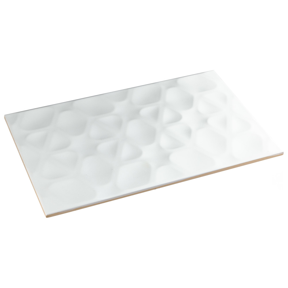 More Pure Matte White 9-7/8 in. x 15-3/4 in. Ceramic Wall Tile
