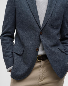 Flannel Jersey Blazer 