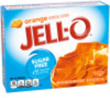 Jell-O Orange Sugar Free Gelatin Dessert, 0.6 oz Box