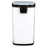 Impact, Step-On, 4.5gal, Metal, White, Rectangle, Receptacle