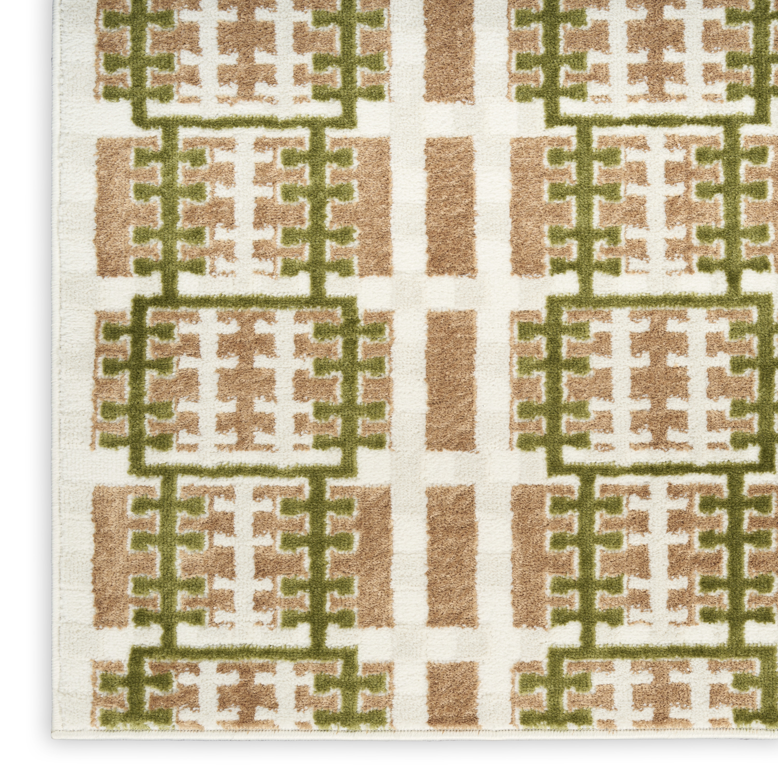 Nourison Nordic 2' x 6' Multicolor Modern Indoor Rug
