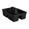 Rubbermaid Commercial, Executive Divided Carry Caddy, Black