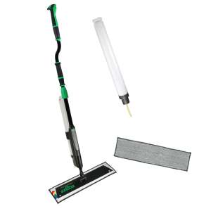 Unger, Excella™, 24", Floor Cleaning Kit with Offset Pole