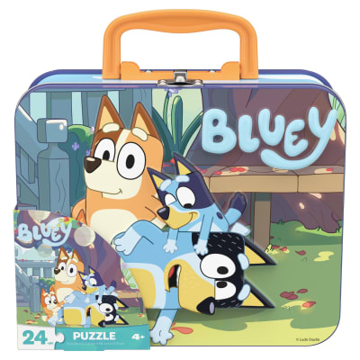 Bluey Puzzle in Tin with Handle, for Families and Kids Ages 4 and up