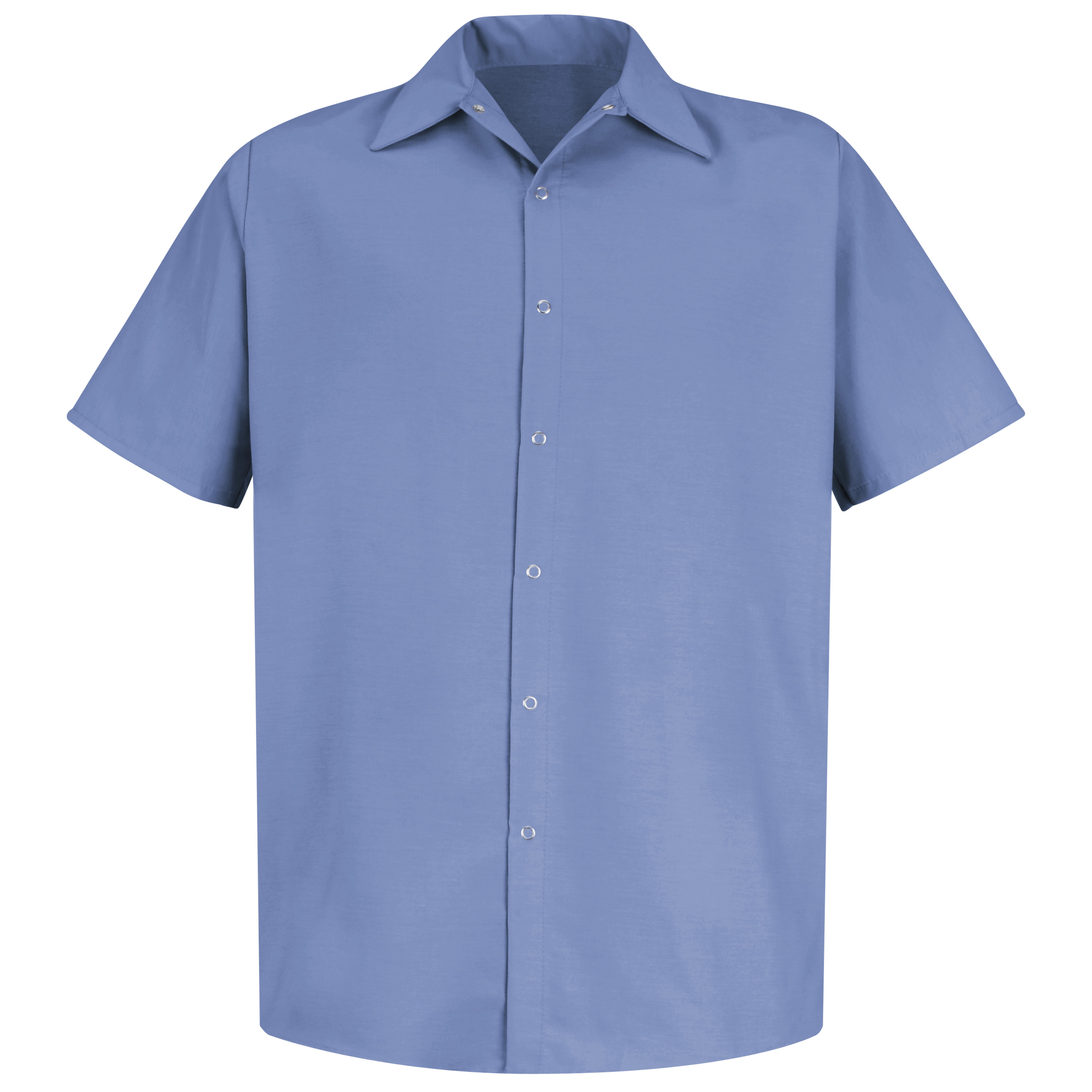 Red Kap Men's Short Sleeve Specialized Pocketless Work Shirt - Picture 4 of 11