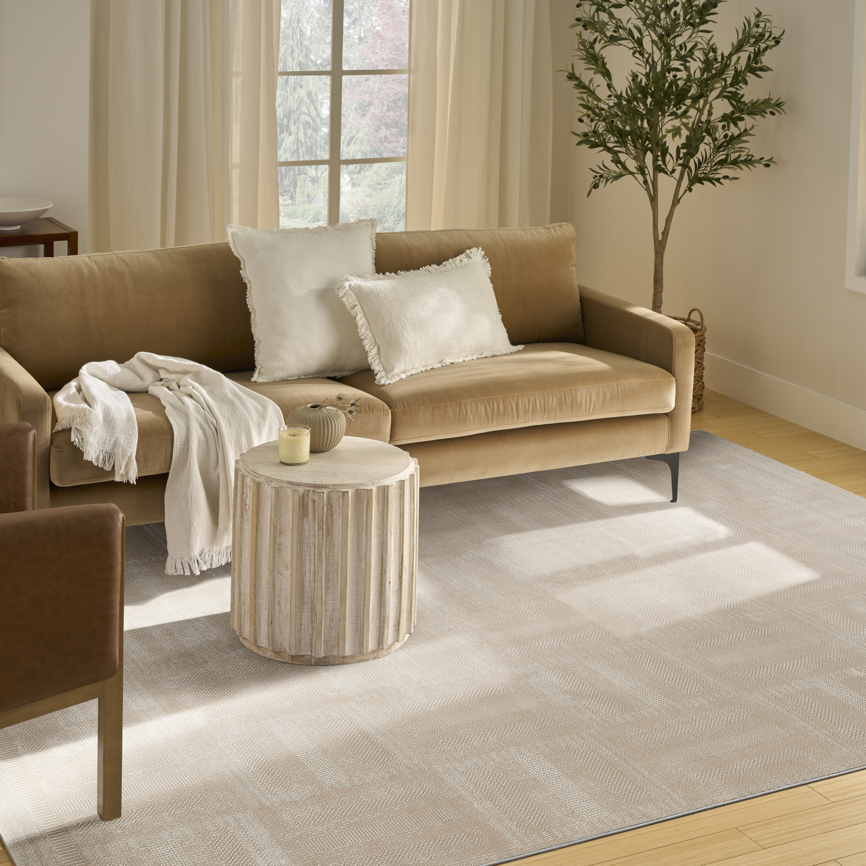 Nourison Nordic 6' x 9' Taupe Modern Indoor Rug