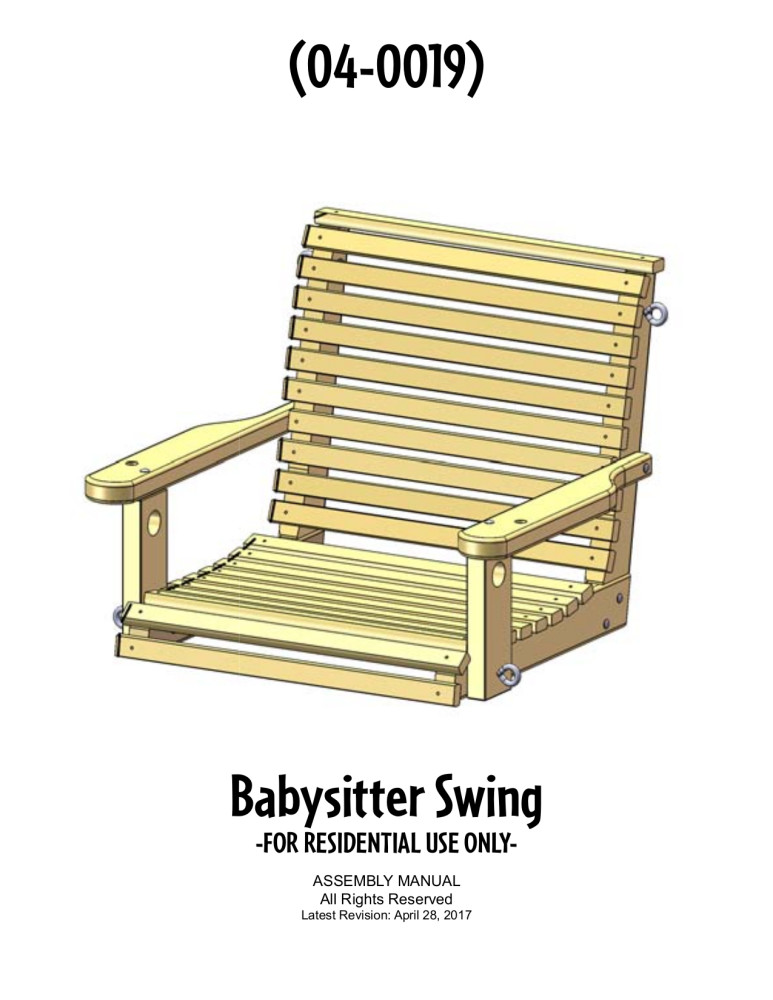 Gorilla Playsets Adult Babysitter Swing with Chains Cedar Walmart