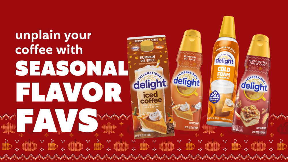 thumbnail video image 2 of International Delight Pumpkin Pie Spice Cold Foam Coffee Creamer, 14 oz Can, 2 of 15
