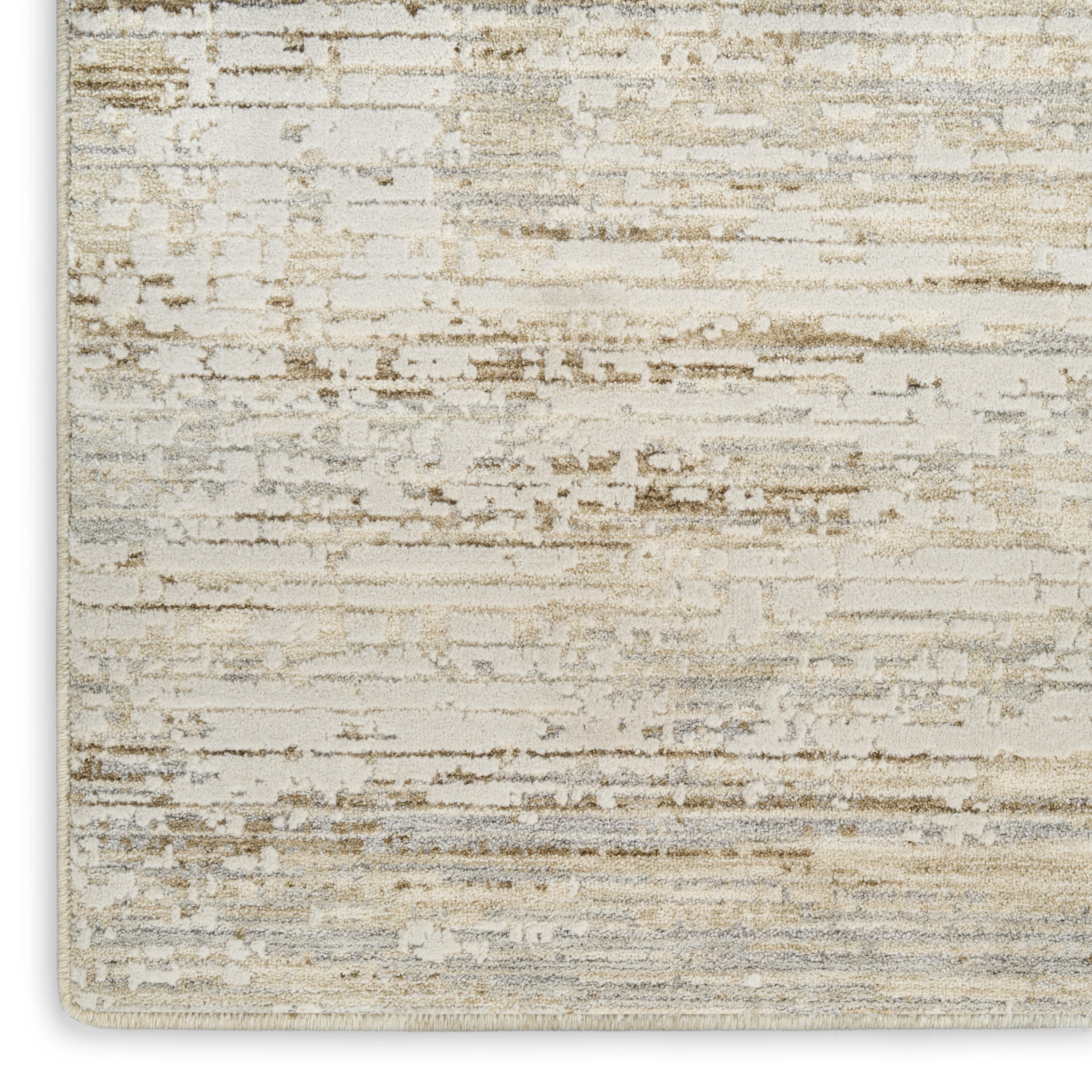 Calvin Klein CK078 Summit 2'2" x 12' Natural Ivory Modern Indoor Rug