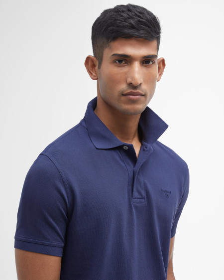 Washed-Out Sports Polo Shirt
