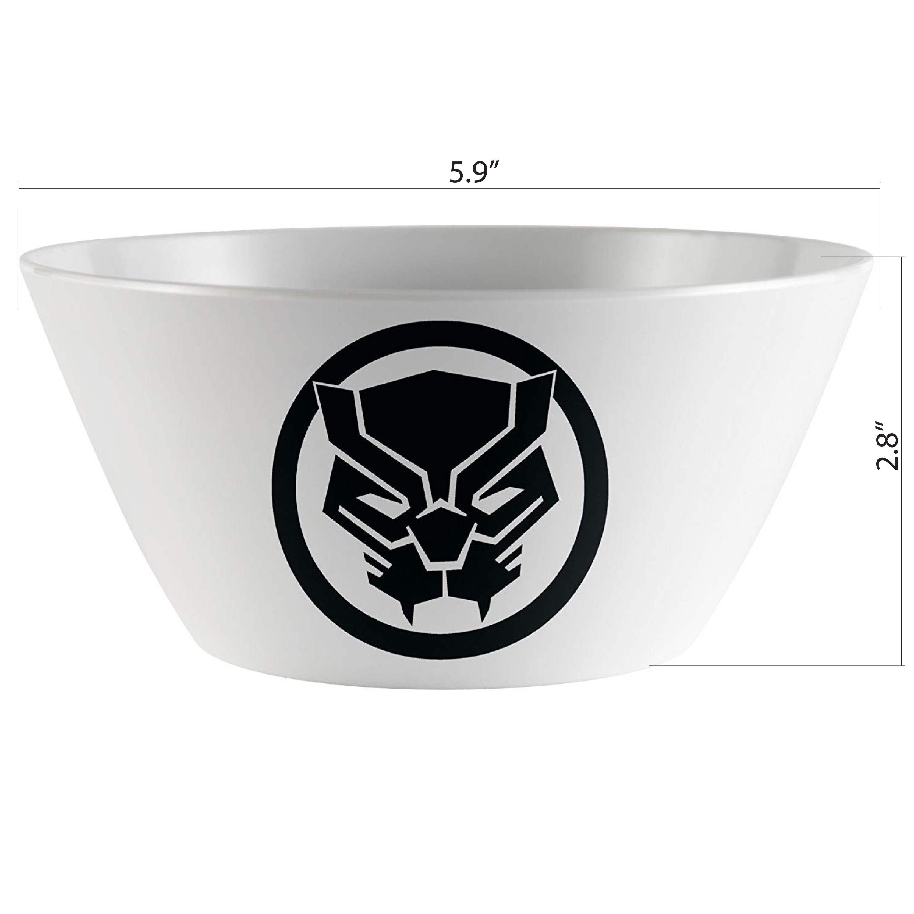 Marvel Comics Dinnerware Set, Black Panther & The Avengers, 2-piece set