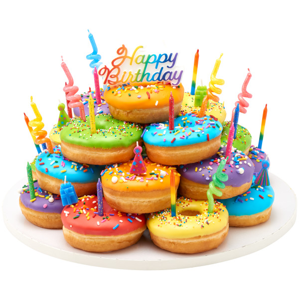 Happy Birthday Bright Shaped Candles