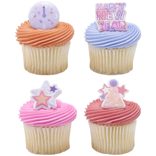 Bright New Year Cupcake Rings