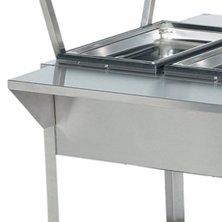 46-inch stainless steel plate rest for Servewell® table