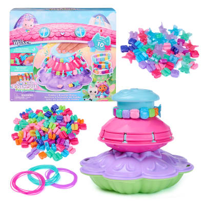 Cool Maker, Gabby's Dollhouse Fairylandia Bracelet Maker, Makes and Remakes 10 Friendship Bracelets with 170 Beads, No-Knot Jewelry Making Kit for Kids Ages 4 and up