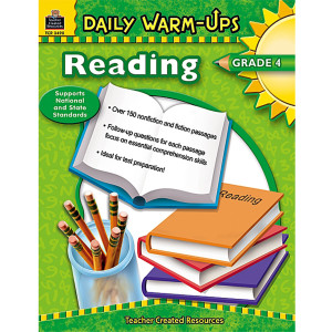 Daily Warm-Ups: Reading Book, Grade 4
