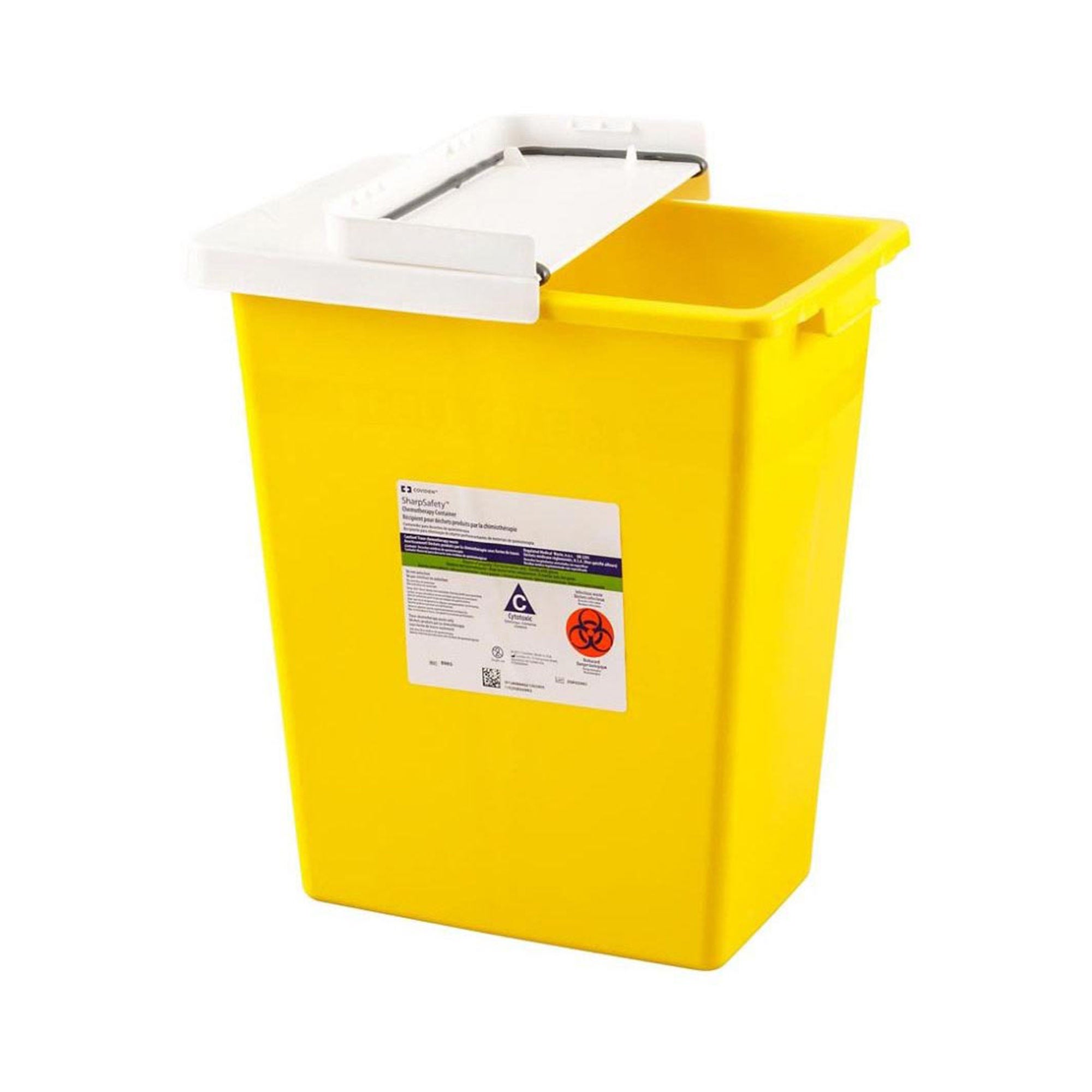SharpSafety™ Chemotherapy Waste Container, 2 Gallon, 10.5 x 10 x 7.25 Inch