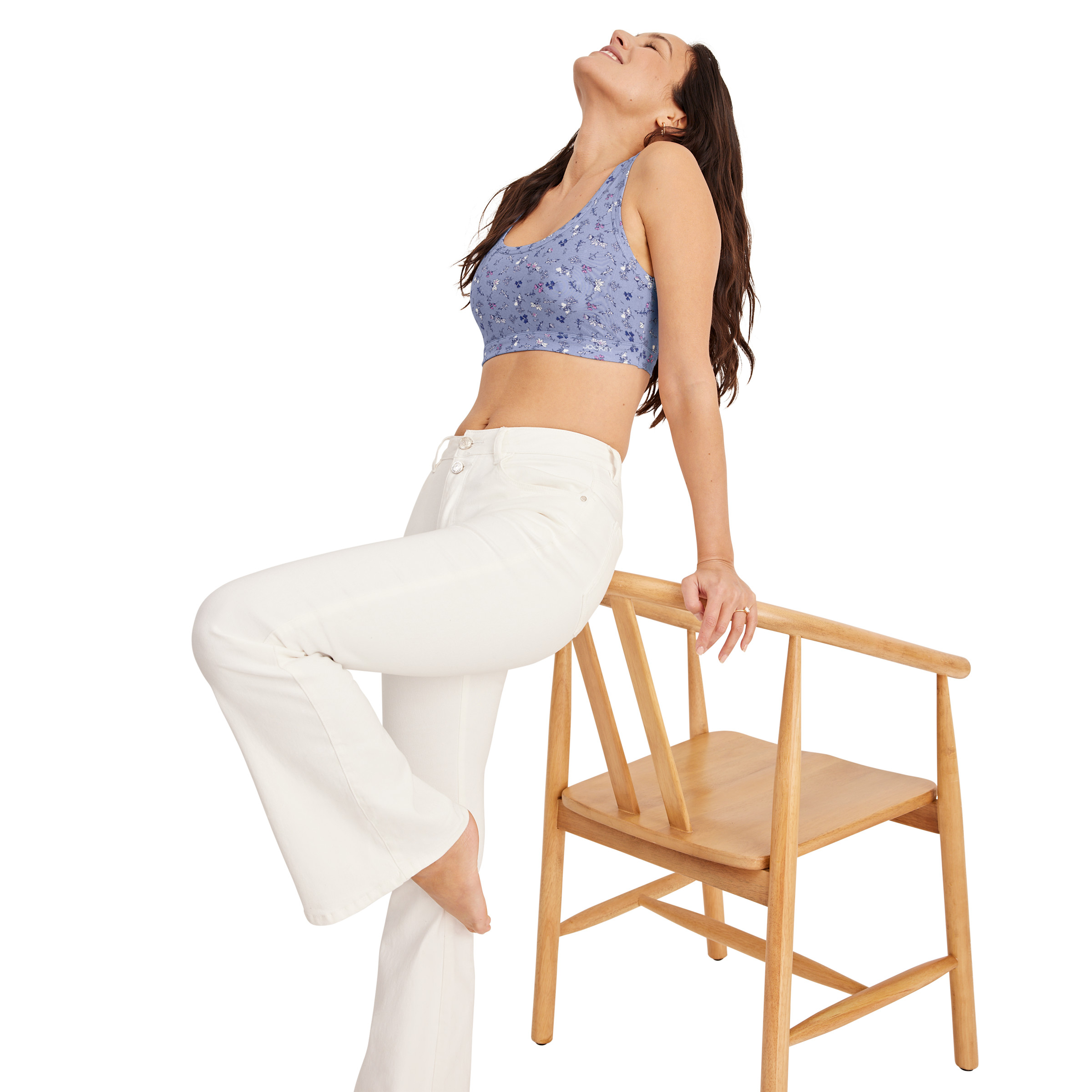 Jockey Women's Organic Cotton Stretch Tank Strap Bralette - Picture 52 of 61