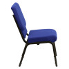 HERCULES Series 18.5''W Stacking Church Chair in Purple Fabric - Gold Vein Frame - Picture 113 of 140