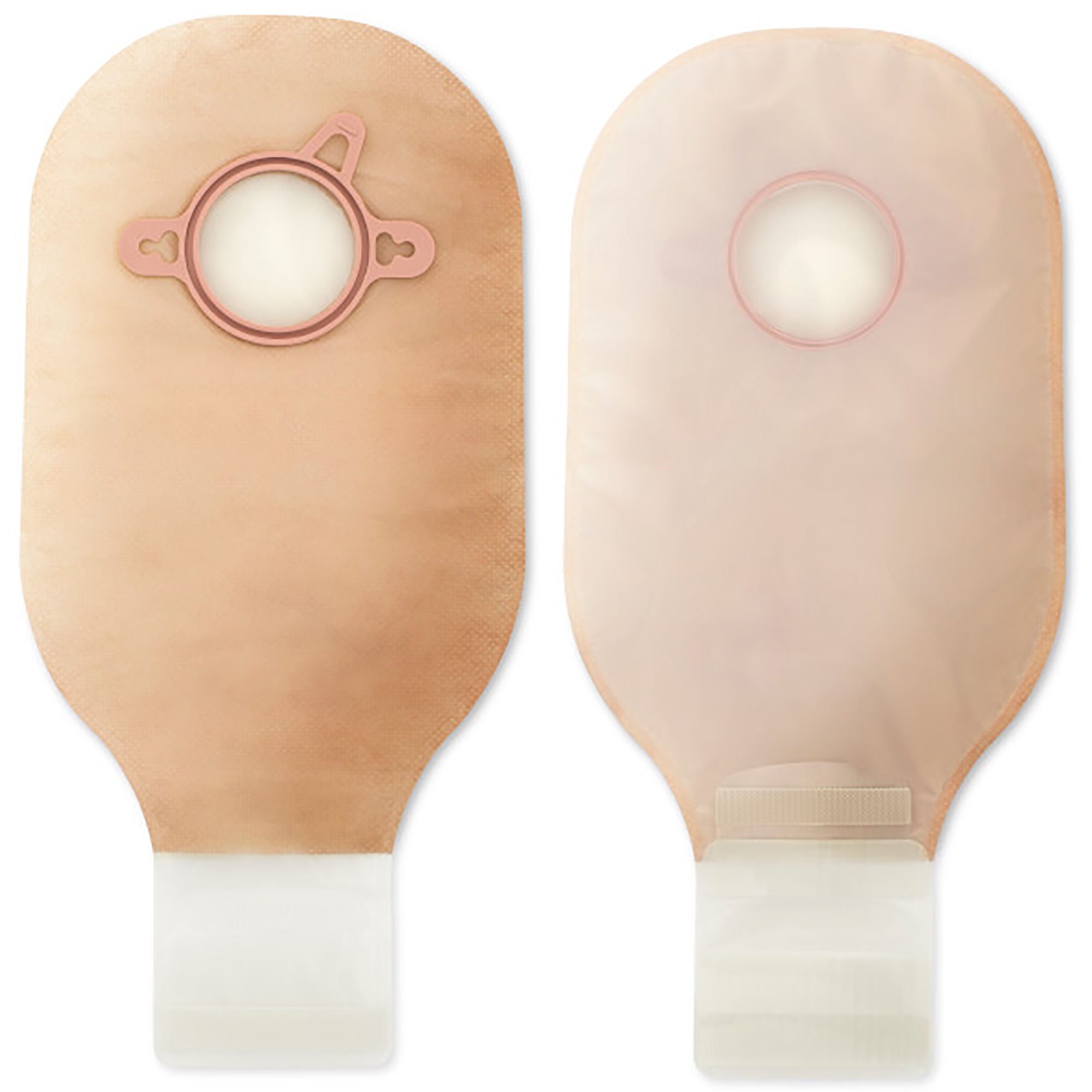New Image™ 18003 Two-Piece Ultra Clear Ostomy Pouch, Pre-cut to Fit 57 mm, Red