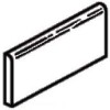 Skyline Straw 3×6 Surface Bullnose Matte (6″ Glazed Edge)