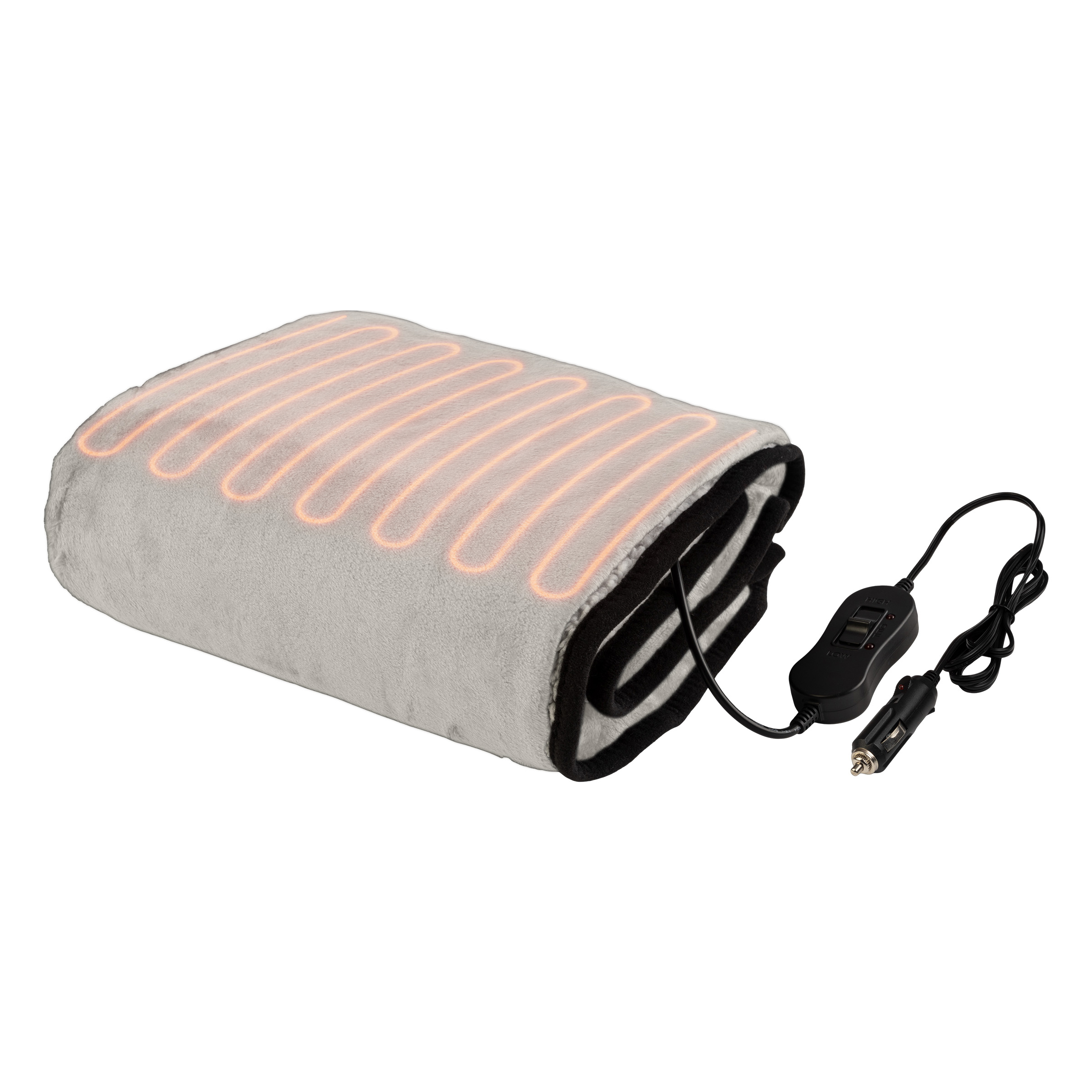12V Heated Blanket Travel Electric Throw Blanket for Car 2 Heat Setting 59"x43" - Picture 7 of 15